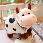 SCOOBA Super Soft 30cm small random color Cow soft toy - Polyfill Washable Cuddly Soft Plush Toy - Helps to Learn Role Play