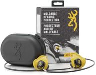 Browning Hearing Protection for Shooting by Decibullz Custom-Molded Earplugs, 31-Decibel Noise Reduction Rating (NRR), Includes Lanyard and Travel Case