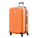 AnyZip Luggage Expandable PC ABS Durable Suitcase with Spinner Wheels TSA Lock Checked-Large 28 Inch Orange