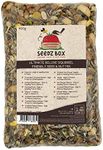 Squirrel Food Seed and Nut Feed Mix 900g - SeedzBox Deluxe Squirrel Food - Natural Treats and Snacks for Wild Squirrels - Monkey Nuts Flaked Peas and Whole Maize - Healthy Fats and Vitamin E