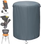 TORUTA Wood Chipper Cover - 33" x 45" (600D Heavy-Duty Oxford Cloth) Wood Chipper Shredder Mulcher Covers Waterproof, Sun-Proof, dust-Proof Protection - Grey