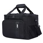 MIER Insulated Lunch Cooler Bag for Men Women, 24 Can Large Lunch Bags Tote Leakproof Lunchbox Coolers for Work Travel Picnic, Black