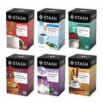 Stash Tea Holidays Are Here Variety Pack Sampler Assortment - Caffeinated, Non-GMO Project Verified Premium Tea with No Artificial Ingredients, 18 Count (Pack of 6) - 108 Bags Total