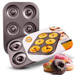 Donut Pan - Premium 6 Cup Non-Stick Donut & Bagel Maker - PFOA Free for Healthier Homemade Baked Doughnuts.