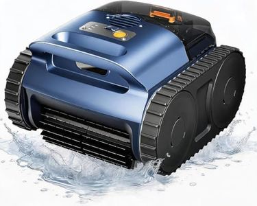 [2026 Release] AI Vision Cordless Pool Vacuum Robot for Inground & Above Ground Pools, 4500 GPH Suction, Floor/Wall/Waterline/Shallow Area Cleaning, Waterline Parking, 300 Mins Runtime Dark Blue