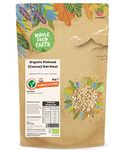 Wholefood Earth Organic Pinhead (Coarse) Oat Meal – 2 kg | Stabilised | GMO Free | Vegan | High Fibre | Certified Organic