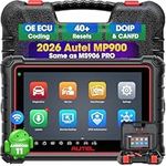 Autel MaxiPRO MP900E Scanner, 2024 Newer of MP808S MP808BT PRO w/CAN-FD DoIP, ECU Coding, Bi-Directional, 40+ Services, Android 11,FCA SGW