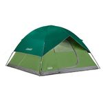 Coleman Sundome Camping Tent, 2/3/4/6 Person Dome Tent with Easy Setup, Included Rainfly and Weathertec Floor to Block Out Water, 2 Windows and 1 Ground Vent for Air Flow with Charging E-Port Flap