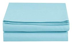 Luxury Fitted Sheet on Amazon Elegant Comfort Wrinkle-Free 1500 Thread Count Egyptian Quality 1-Piece Fitted Sheet, Full Size, Aqua