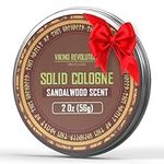 Viking Revolution - Cologne - Solid Cologne for Men - Men Solid Perfume - Gifts for Men - Sandalwood - 1 Pack - 56 g