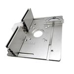 Router Table Insert Plate Aluminum Alloy Woodworking Bench Trimming Machine Flip Board with Adjustable Sliding Fence