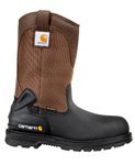 Carhartt Men's CMP1259 11 Mud Well ST Work Boot,Brown/Black Leather,10 M US