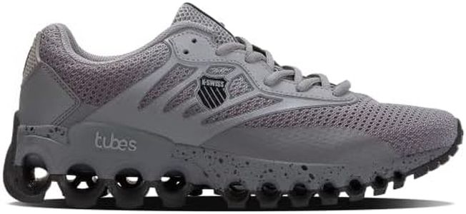 K-Swiss Men's Tubes Sport Training Shoe, Neutral Gray/Black, 13 M
