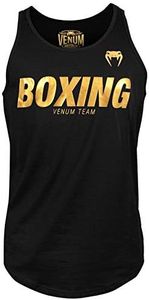 Venum Boxing Vt Camiseta Sin Mangas, Hombre, Negro/Dorado, M