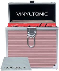 Vinyl Tonic 12" Vinyl Record Storage Case, Rose Gold 7", Briefcase