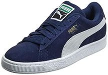 PUMA Men's Suede Classic+ SNK Sneakers, Peacoat White, 8.5 UK