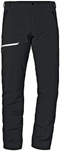 Schöffel Herren Pants Folkstone Warm M, warme Wanderhose mit 4 Wege-Stretch, wasserabweisende Thermohose mit vorgeformtem Knie, black, 52