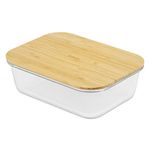 CULINARE Naturals C70025 Glass Container, Sustainable Bamboo/Glass, 1.5L, Food Storage Box with Lid, Kitchen Organisation/Fridge Storage/Fresh Food Preserver, Not Dishwasher Safe