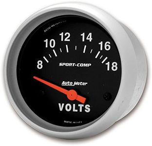 Auto Meter 3592 Sport-Comp Electric Voltmeter Gauge Regular, 2.625 in.