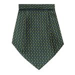 LEONARDI Mens Green Dots Cravat | Pack of 1 | Size -12 x 9 inches | tweed fabric | Microfiber | Superior finishing | Packaging – White box |