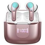 Wireless Earbuds, Bluetooth Headphones 5.3 HiFi Stereo Bluetooth Earbuds 4 ENC Noise Cancelling Mic, Wireless Earphones LED Display 40H Ear Buds IP7 Waterproof Sports in-Ear Headphones for Android iOS