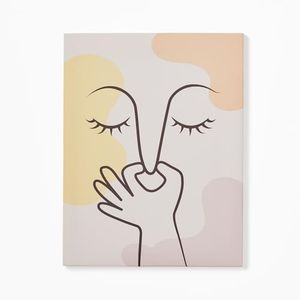 SOONOW Funny Bathroom Canvas Wall Art Decor, Boho Bathroom Pictures wall Decor, Minimalist Modern Framed Wall Art for Bathroom (12x16 inch)