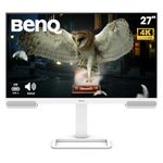 BenQ EW2790U 27” 4K UHD 3840x2160 Entertainment Monitor with 95% P3| AI Contrast| 5Wx2 treVolo Speakers| USB Type-C (65W PD)| 3xHDMI|USB Hub| Ergonomic Design|Display Pilot 2| Eye-Care (White)
