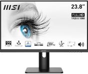 MSI PRO MP243XP 24-inch IPS 1920 x 1080 (FHD) Computer Monitor, 100Hz, Adaptive-Synch, HDMI, DisplayPort, VESA Mountable, Tilt, Height Adjustable, Speaker, 1ms, Black