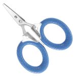 Cuda Titanium Bonded Micro Scissors - Blue, 3-Inch