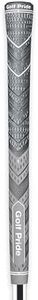 Golf Pride MCC Plus4 Golf Club Grip - All-Weather Hybrid Grip with Larger Lower Hand - Brushed Cotton Cord & Pebbled Texture - Midsize - Grey