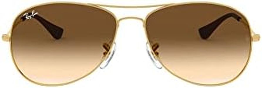 Ray-Ban Unisex's Rb 3362 Cockpit Sunglasses, Gold/Brown Lenses, 56