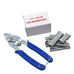 CJ Farms-Hog Ring Pliers & 600 Hog Rings M Nails for Chicken Quail Pigeon Pet Cage Poultry Clamp Ins