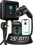 EVIQO Level 2 EV Charger – 40 Amp (9.6 kW) 240V – Wall EV Charger Level 2, NEMA 14-50 Plug, J1772 25' Cable, Enhanced Wi-Fi – UL, Energy Star and ETL Certified EVSE, Smart Car Charging Station – GEN 2