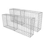 Monster Shop Gabion Baskets Cages Mesh Wire Galvanised Steel Outdoor Stone Basket Spiral Retaining Wall Planter Garden / 100 x 80 x 30cm / 4 Pack…