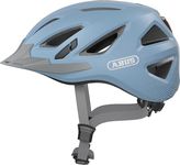 ABUS Urban-I 3.0 City Helmet - Modern Bicycle Helmet with Tail Light for City Traffic - for Women and Men - Blue, Size M