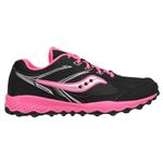 Saucony Kids Girls Cohesion Tr14 Ltt Trail Running Shoe, Black/Pink, 1 M US