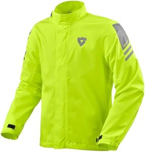 REV'IT! Cyclone 4 H2O Motorcycle Rain Jacket (Neon Yellow - Small)