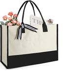 Gifts for Women Best Friend, Plain Tote Bag for Women, Bridesmaid Gifts, Christmas Gifts for Women, Gifts for Her, Large Tote Bag for Women with Inner Pocket, Beautiful Gift Box and Greeting Card Sets