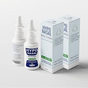 USA-GUARD HypoNasal All Natural Daily Nasal Spray & Rinse for Allergies, Congestion & Snoring Relief - Nasal Airway Support with Hypochlorous Acid (HOCl) - 2 Pack (30mL x 2)