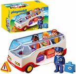 Playmobil 6773 1.2.3 Airport Shuttle Bus with Sorting Function, Educational Toy, Fun Imaginative Role-Play, Playset Suitable for Children Ages 1.5+