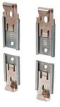 CRL Nickel Plated Adjustable Mirror Clip Set for 1/4" Seamed Mirror