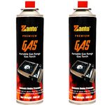 Zanto Butane Big Can 600ml Flambe Can Pack of 2 Easy to use Perfect Suitable to Refill Flame lighters. Small Stove, Flame Torch, Welding Fuel Gas