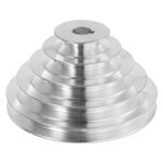 uxcell Aluminum A-Type 5 Step Pulley Wheel 18mm Bore 55-150mm Outer Dia for A-Type V-Belt 12.7mm Belt Width