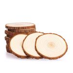 Wood Slices 6-7cm Natural Wood Slices Log Wooden Circles for DIY Crafts,Wedding Decoration, Christmas Decorations,20 PCS