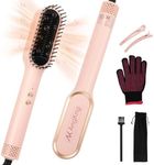 Hair Straightener Brush with Hot & 