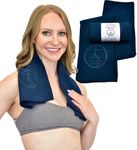 Tatago Hot Yoga Sweat Towel & Yoga Hand Towel-Soft & Absorbent, Quick Drying Microfiber Hot Yoga Towel Non Slip for Your XL Yoga Mat or Gym Towels for Sweat. Travel Towel XL 2-Pack Set