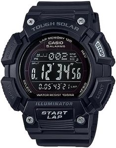 Casio Men's STLS-110H-1B2CF Tough Solar Digital Display Quartz Black Watch