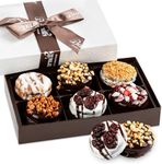 Cookie Gift Basket, 6 Gourmet Chocolate Cookies Gift Box, Food Delivery Thanksgiving Dessert Ideas for Women Men Grandma