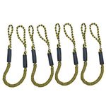 Bungee Docking Lines Mooring Rope Bungee Dockline for Boat Jet Ski Kayak Pontoon PWC Boat Accessories 4ft - 5.5ft， 4 Pack