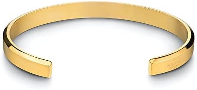 Alton of Sweden | Premium Cuff Bracelet for Men & Women | Stainless Steel Bangle Bracelet in Silver & Gold | Exclusive Jewelry Gift Box | Handcrafted, S/M, Stainless Steel, no gemstone